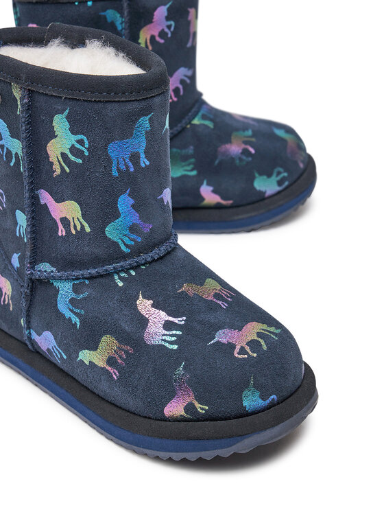 EMU Australia EMU Australia Stivali da neve Rainbow Unicorn Brumby K12373 Blu scuro