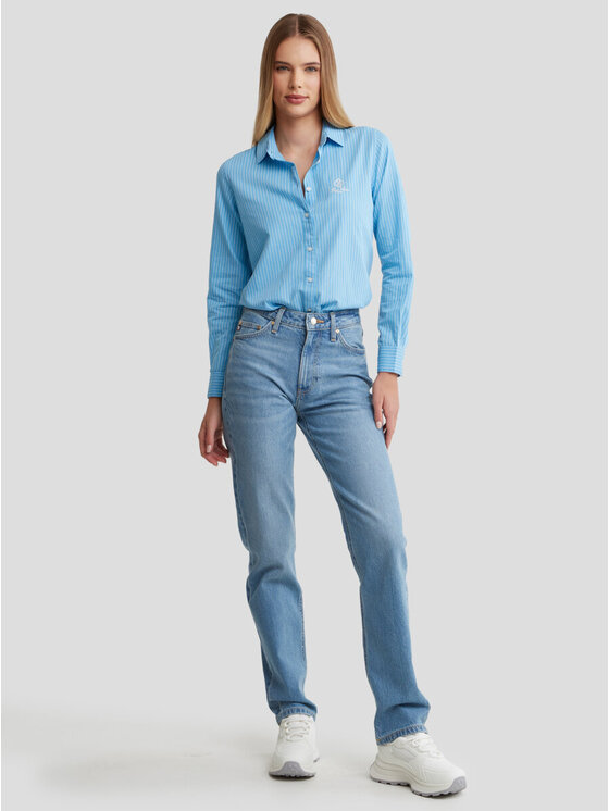 BIG STAR BIG STAR Koszula ORATO_401_140 Niebieski Basic Fit
