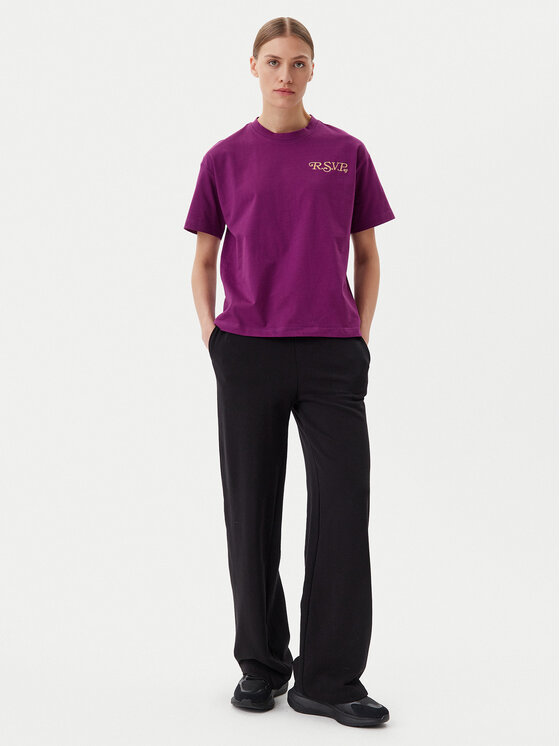 Fila Fila T-shirt Leffinge FAW1029 Ljubičasta Loose Fit