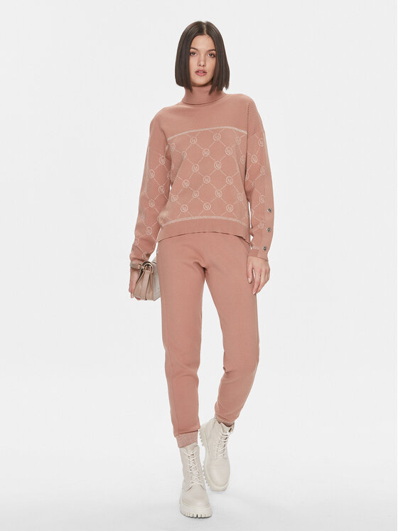Liu Jo Sport Liu Jo Sport Dolčevita TF3206 MA63L Smeđa Regular Fit