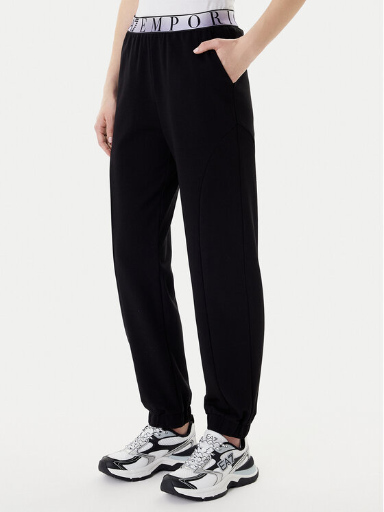 EA7 Emporio Armani EA7 Emporio Armani Teplákové nohavice 7W001154 AF12501 UC001 Čierna Regular Fit