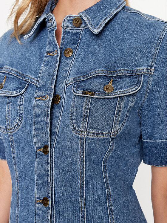 Lee Lee Vestito di jeans 112341613 Blu Slim Fit