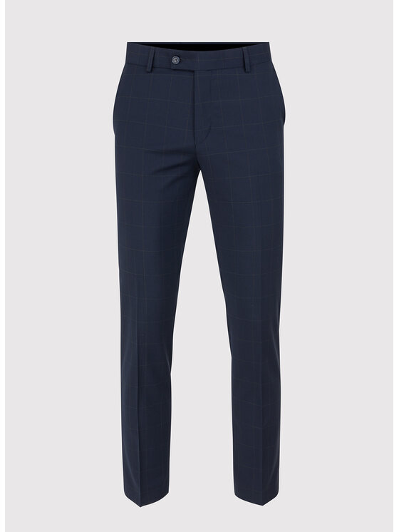 Pako Lorente Pako Lorente Spodnie garniturowe P23SF-6G-012 Granatowy Slim Fit