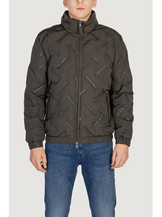 Antony Morato Antony Morato Giubbotto piumino 3D EMBOSSING TECHNO Verde Regular Fit