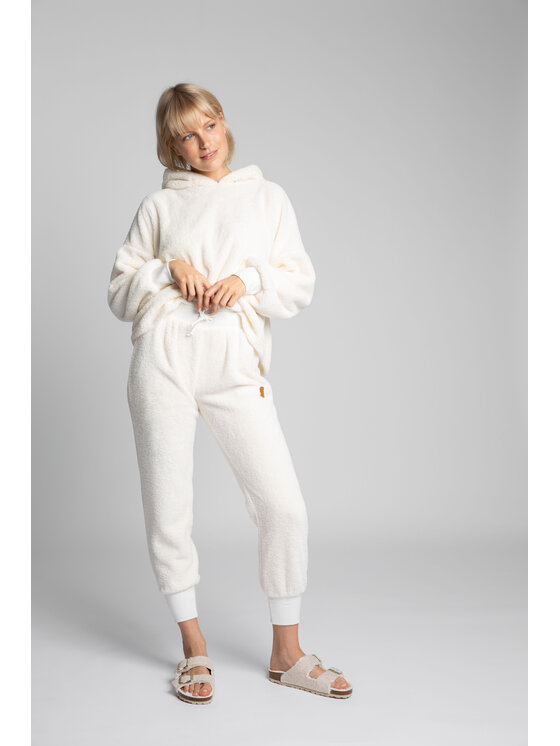 LaLupa LaLupa Spodnie piżamowe LA004 Biały Comfortable Fit