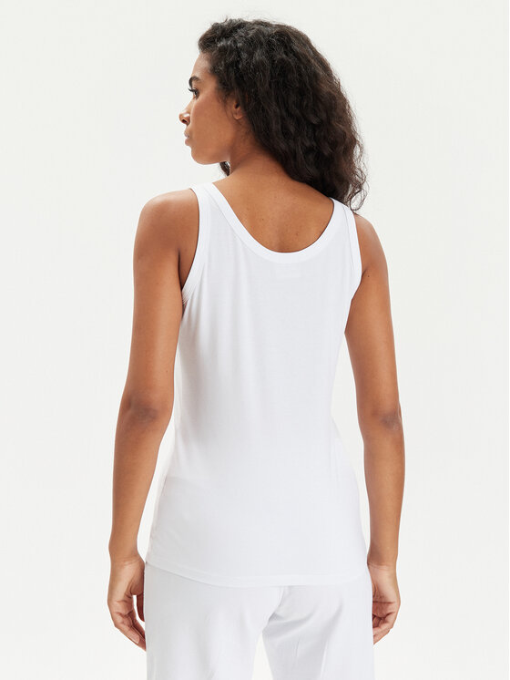 EA7 Emporio Armani EA7 Emporio Armani Top 3DTH52 TJFKZ 0101 Bela Regular Fit