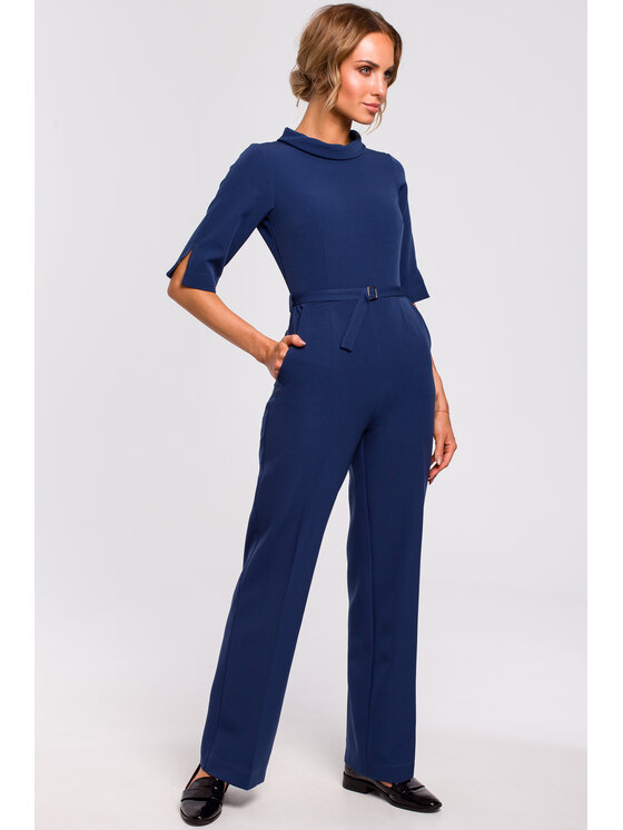 Made of Emotion Made of Emotion Jumpsuit M463 Blu scuro Custom Fit