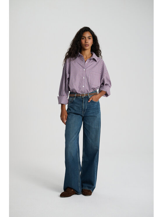Le Songe Le Songe Koszula ESME Bordowy Oversize