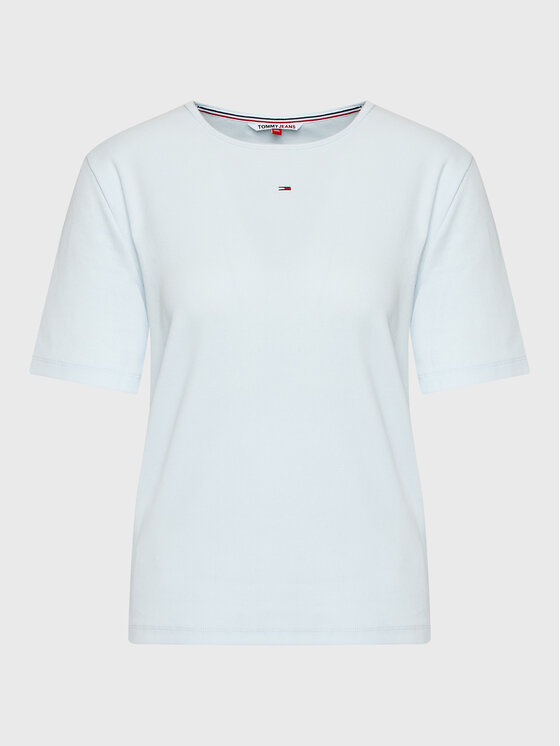 Tommy Jeans Curve Tricou DW0DW15108 Albastru Regular Fit