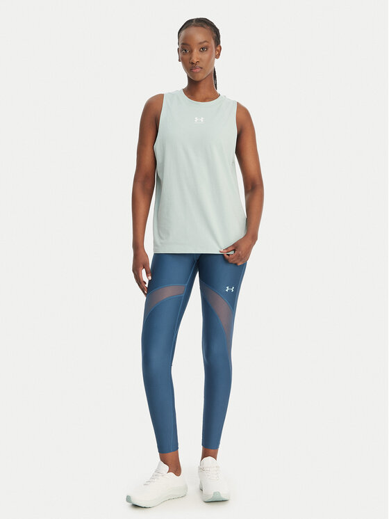 Under Armour Under Armour Koszulka techniczna Rival Muscle 1383659 Zielony Regular Fit