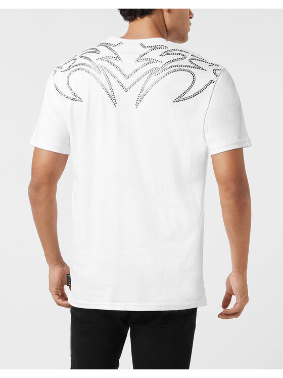 PHILIPP PLEIN PHILIPP PLEIN T-Shirt 26245 Biały Regular Fit