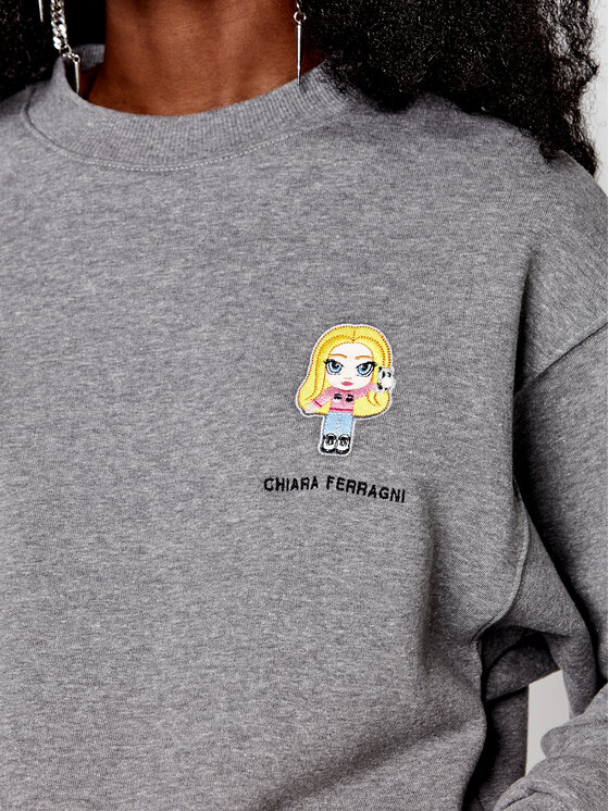 Felpa CFF123 Grigio Cropped Fit