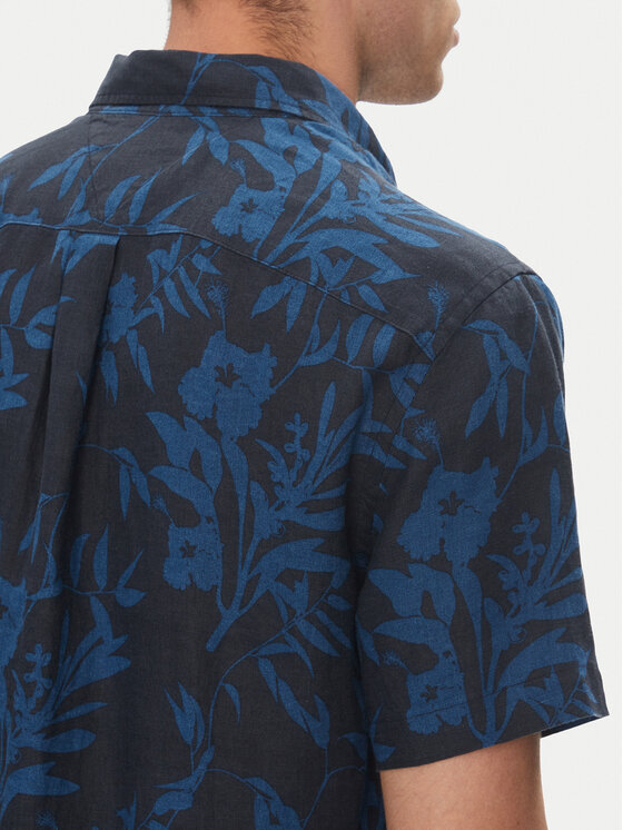 Tommy Hilfiger Tommy Hilfiger Hemd Tropical MW0MW38586 Dunkelblau Regular Fit