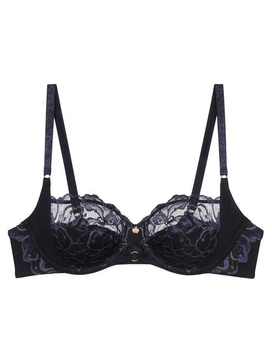 Triumph Triumph Pusiau dengta (balcony bra) liemenėlė Wild Gardenia Florale 10224879 Juoda