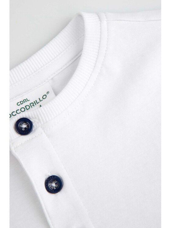 Coccodrillo Coccodrillo T-Shirt WC6143204NBN-001 Biały Regular Fit