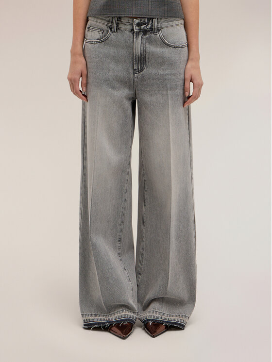 Motivi Motivi Jeansy P408Q004763N013 Szary Over Fit