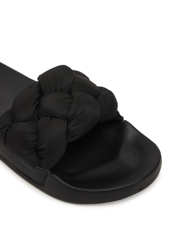 Tommy Jeans Tommy Jeans Papucs Tjw Braided Slides EN0EN02975 Fekete