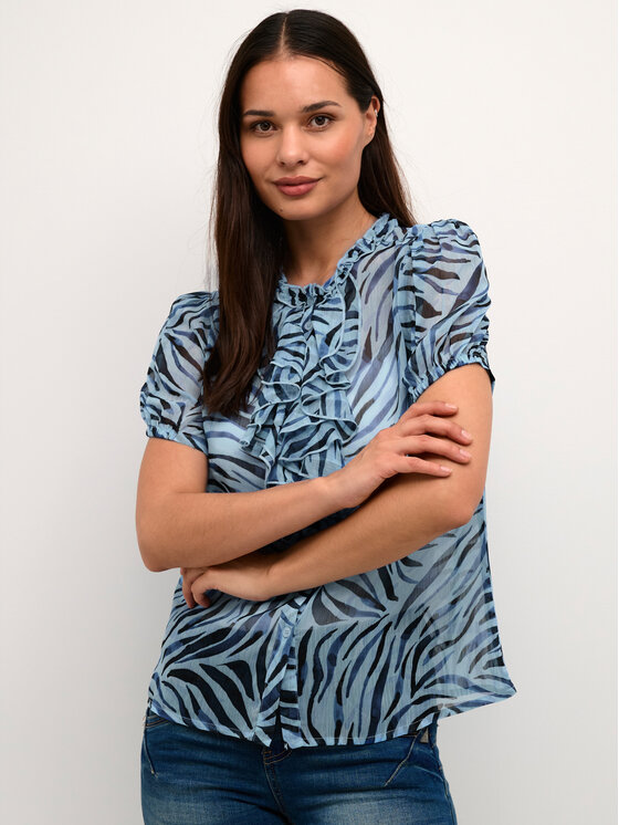 Blusa Kinia 10609766 Blu Regular Fit