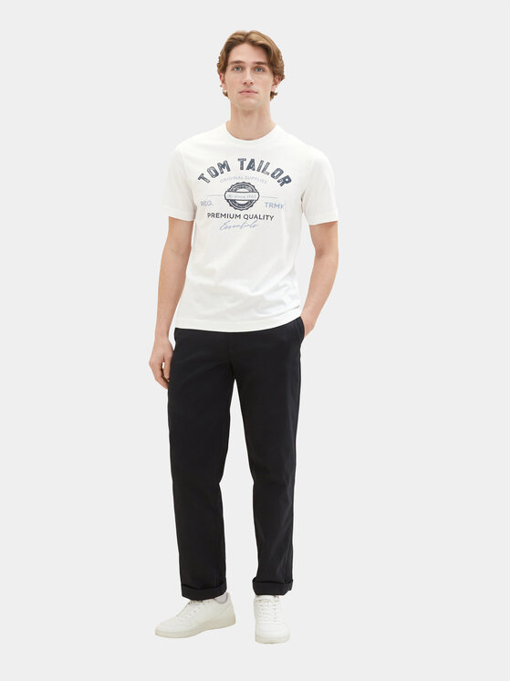 Tom Tailor Tom Tailor T-Shirt 1037735 Biały Regular Fit