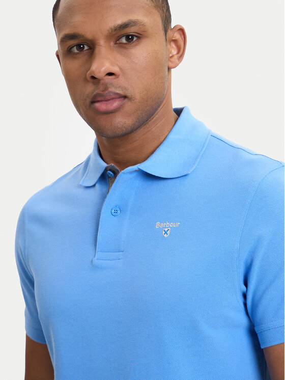 Barbour Barbour Polo marškinėliai Tartan MML0012BL95 Mėlyna Tailored Fit