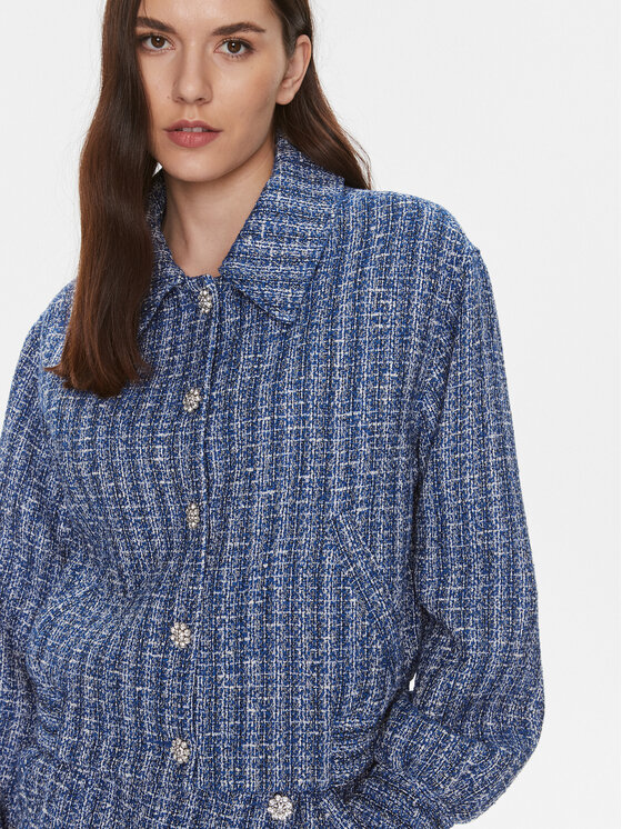 Custommade Custommade Преходно яке Frances 999830881 Син Relaxed Fit