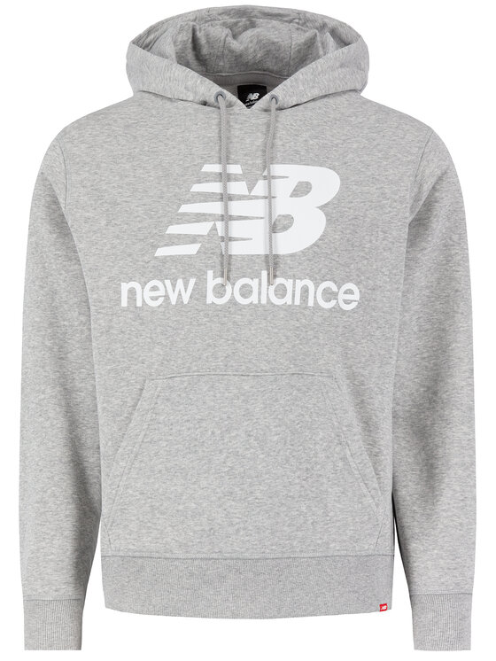 New Balance New Balance Μπλούζα Essential Stacked Pogo MT91547 Γκρι Relaxed Fit