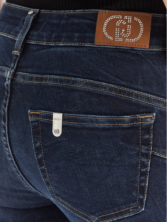 Liu Jo Liu Jo Jeans hlače UF5006 D4797 78927 Mornarsko modra Slim Fit