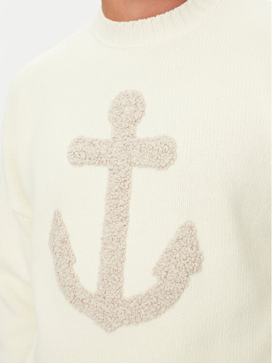 Paul&Shark Paul&Shark Sweter 14311077 Biały Regular Fit