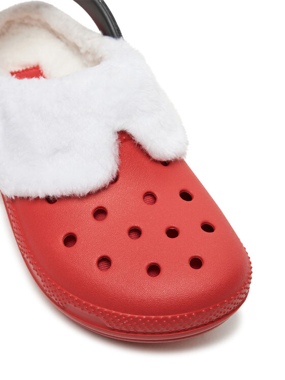 Crocs Mules sandales de bain Classic Lined Santa Clog 210933 Rouge Modivo