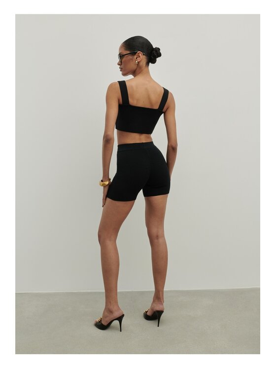 La Mania La Mania Top NEVER TOP 800 Czarny Classic Fit