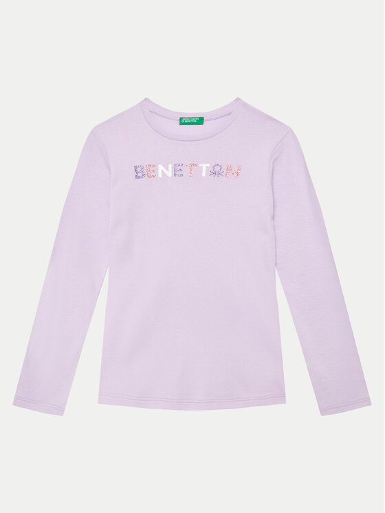 United Colors Of Benetton Bluză 3I9WC10JR Violet Regular Fit