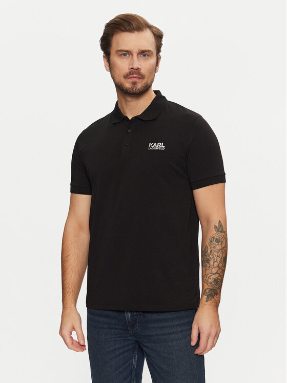 KARL LAGERFELD KARL LAGERFELD Polo särk 745088 551235 Must Regular Fit