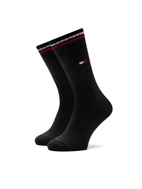 Tommy Hilfiger Tommy Hilfiger Dlhé ponožky 701228176 Čierna