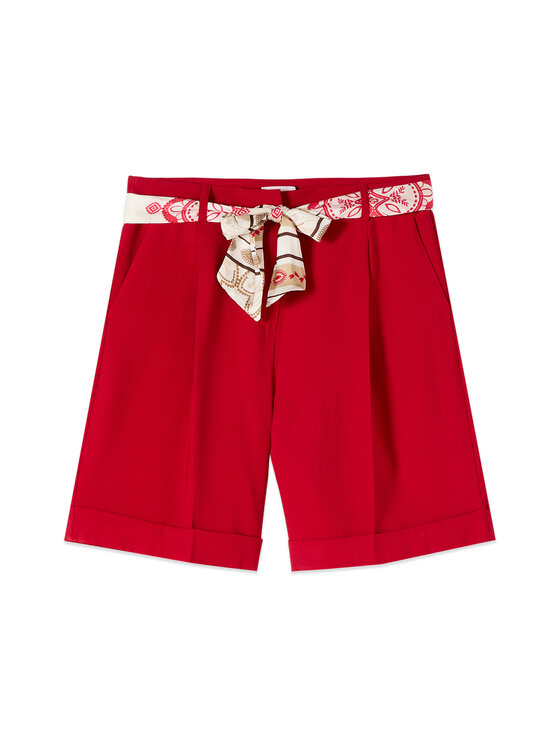Oltre Oltre Pantaloncini di tessuto P01HR209365N016 Rosso Regular Fit