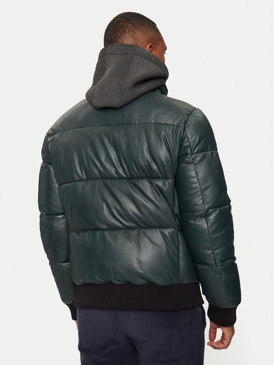 Milestone Milestone Lederjacke Wesley 431040 21085 Grün Regular Fit