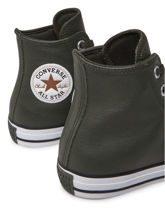 Converse Converse Trampki Chuck Taylor All Star Faux Leather Hi A09481C 371 Zielony