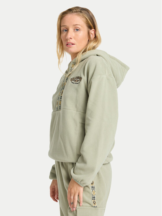 Billabong Billabong Mikina Winter Camp EBJFT00154 Zelená Loose Fit