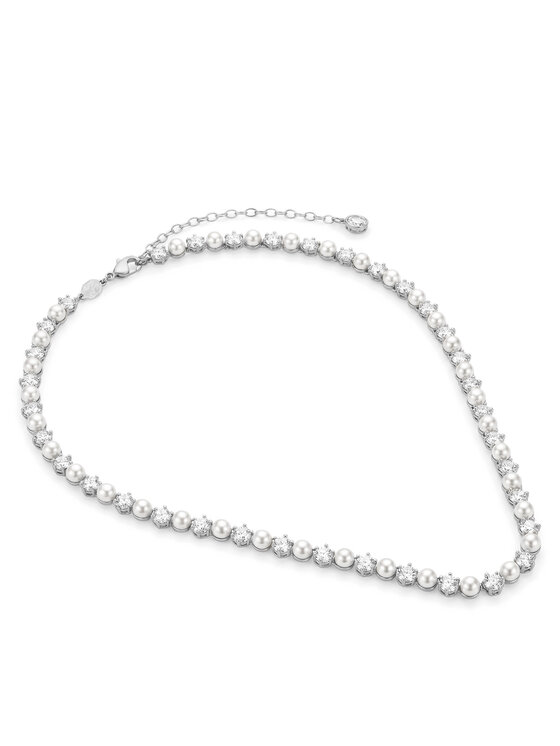 Swarovski Swarovski Комплект обеци, гривна и огърлица Matrix 5742040 Сребрист