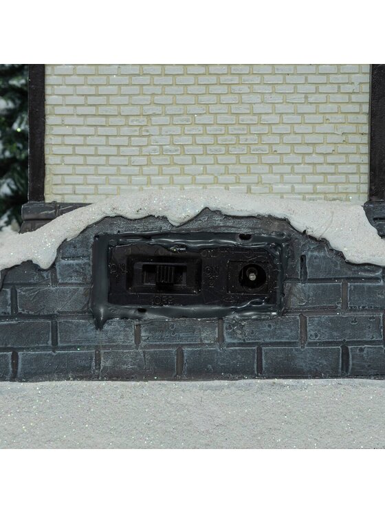 MIAhome MIAhome Figurka scenka LED 30x23x18 cm z kościołem KYRKA Kolorowy