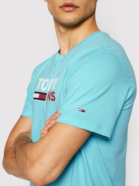 Tommy Jeans T-shirt Tjm Corp Logo DM0DM10214 Blu Relaxed Fit • Modivo.it
