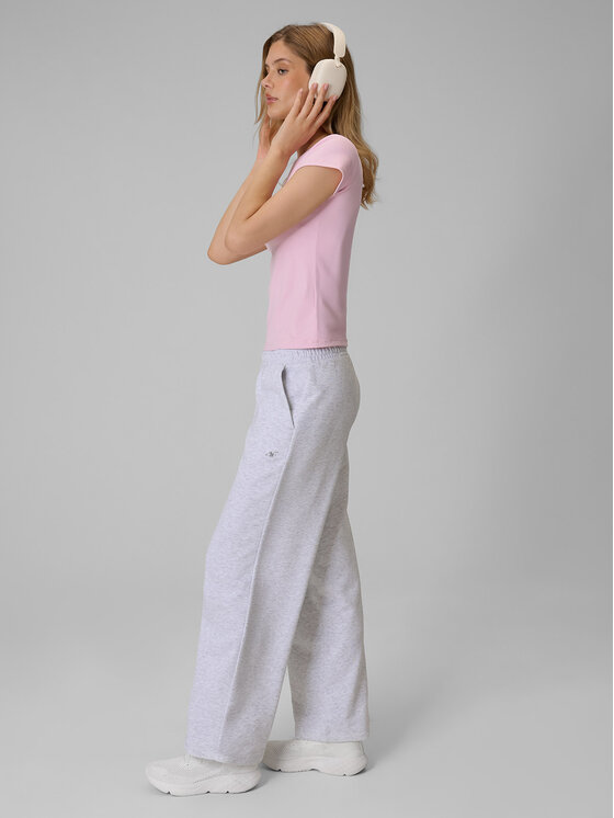 4F 4F Spodnie dresowe basic Szary jasny Regular Fit