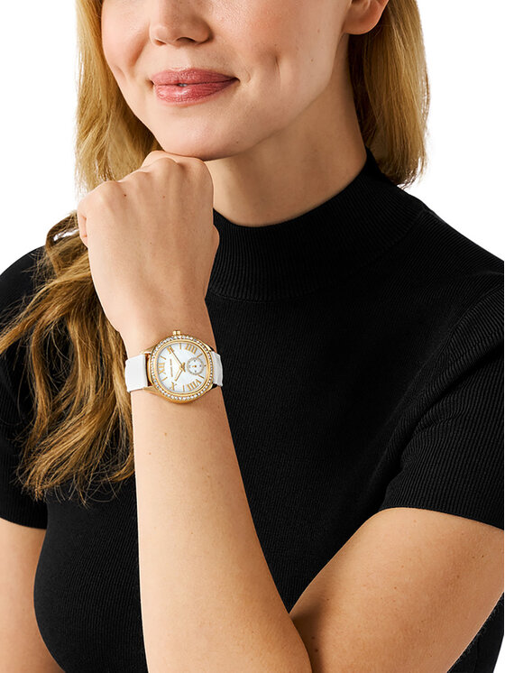 Michael Kors Michael Kors Часовник Sage MK4818 Бял