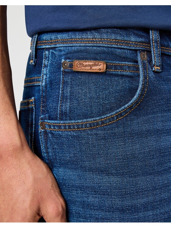 Wrangler Wrangler Jeansy Texas Black Hole Niebieski Regular Fit