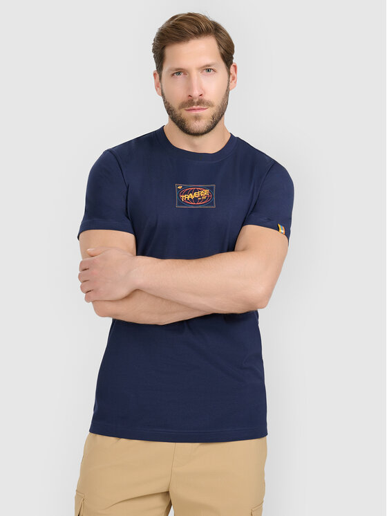 4F 4F T-Shirt MISSION READY Granatowy Regular Fit