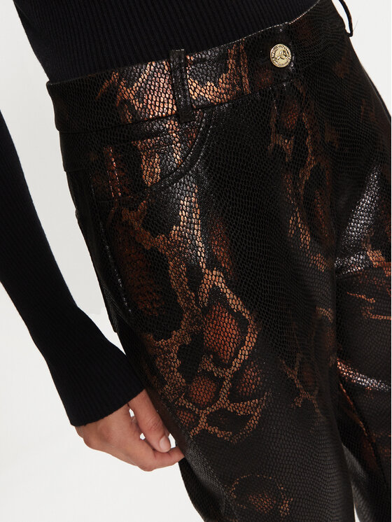 LOLA CASADEMUNT LOLA CASADEMUNT Kalhoty z materiálu LF2414007 Černá Slim Fit