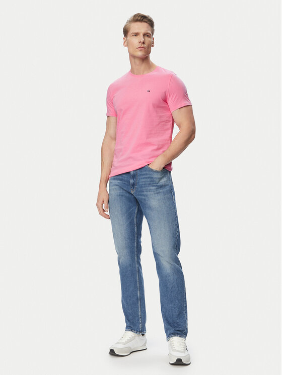 Tommy Jeans Tommy Jeans T-shirt DM0DM04411 Rosa chiaro Slim Fit