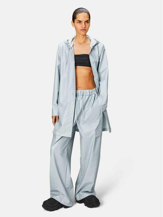 Rains Rains Giacca impermeabile A-line W Jacket W3 18050 Celeste Regular Fit