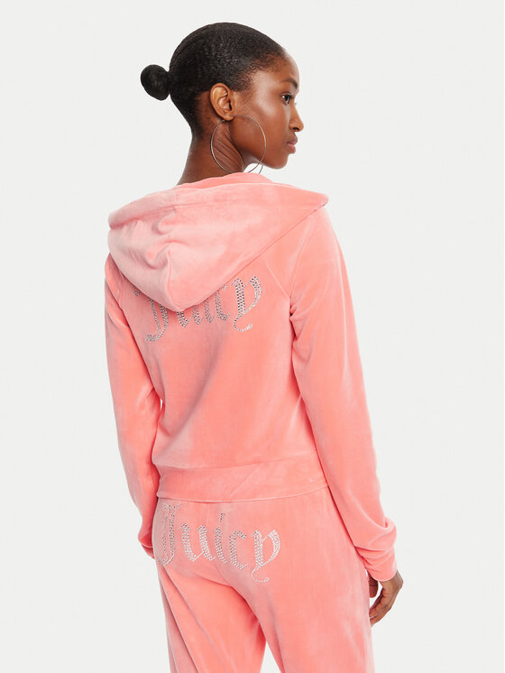 Juicy Couture Juicy Couture Majica dugih rukava Madison JCWA122001 Narančasta Slim Fit