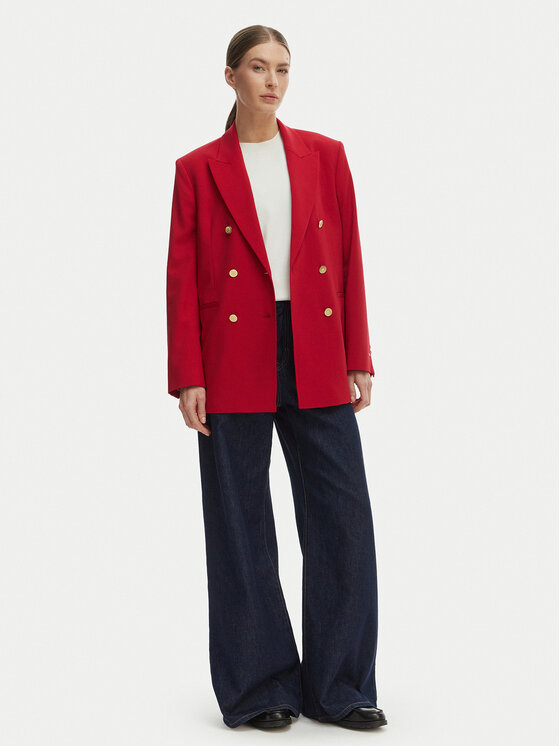 Tommy Hilfiger Tommy Hilfiger Zakó WW0WW50784 Piros Relaxed Fit