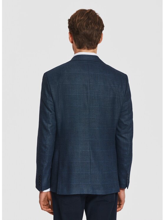Pako Lorente Pako Lorente Marynarka P26SF-3X-028 Granatowy Slim Fit